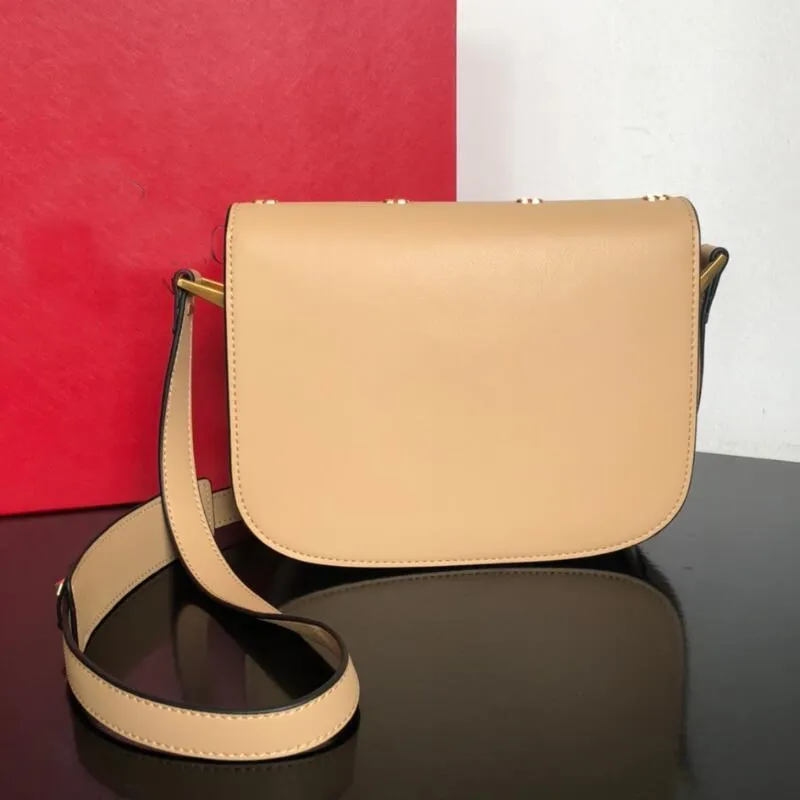 Crossbody Bag Women Handbags Saddle Fashion Letter Clutch Shoulder Bags Genuine Leather Totes Adjustable Strap Retro Gold Lock Interior Pocket High Quality