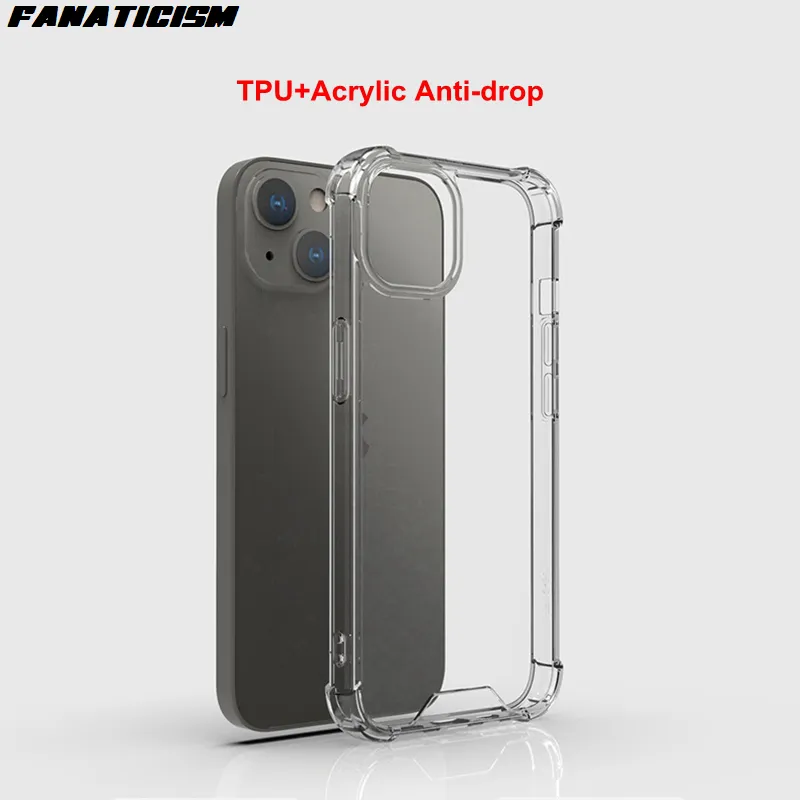 Soft TPU Hard PC Acrylic Clear Hybrid Phone Cases For iphone 13 Pro Max 13Mini 13Pro Airbag Shockproof Cover Shell