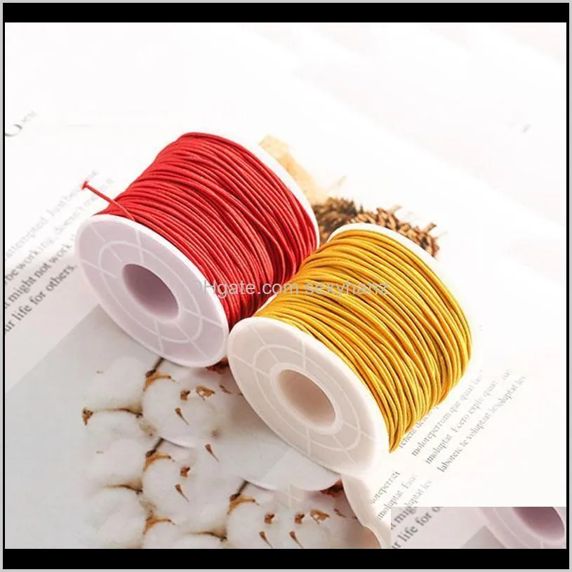 0.8/1/1.2/1.5mm core elastic thread findings beads jewelry rope diy stretch rubber line bracelet necklace braided wire1