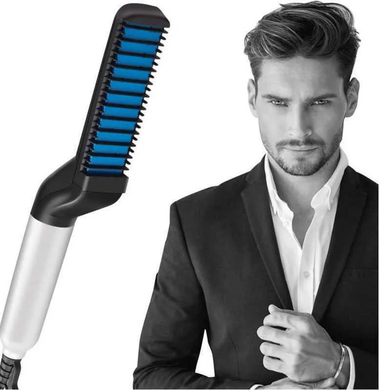 Men Comb Quick Beard Straightener Multifunctional Hair Curler