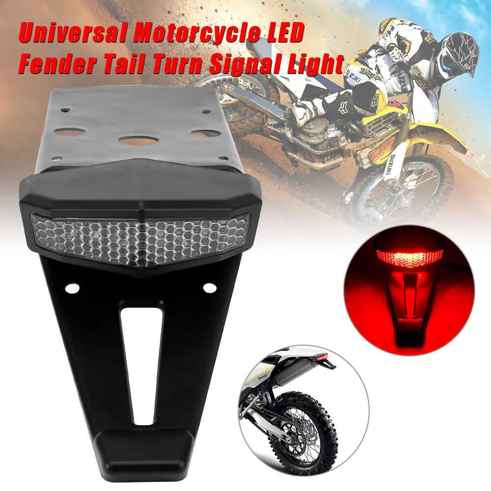 MOTO CLAIR LED Enduro Fender Lampe Stop Frein Lumière Feu Arrière Pour Dirt Bike EUR 17,51 - Foto 7