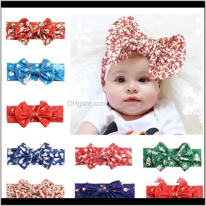 Cabelo bebê crianças maternidade entrega entrega 2021 meninas meninas meninos natal neve homem elk santa árvore laço de laço headbands infantil criança pografia adereços