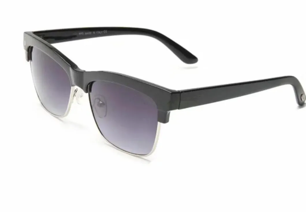 Lunettes de soleil de style de vente en gros 2021 Original Véritable naturel noir et blanc rayures verticales corne de buffle sans monture mâle femme lunettes unisexe S336