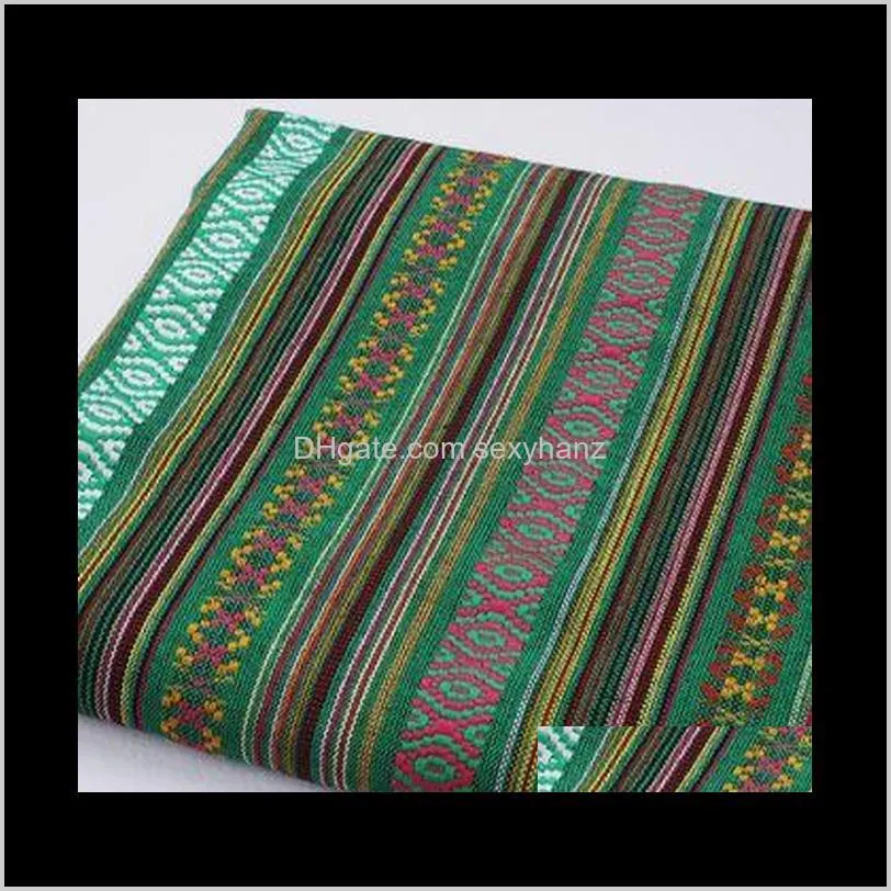 ethnic print african cotton linen fabric diy handmade sewing fabric for sofa bags dress home decor table cloth 145*45cm1