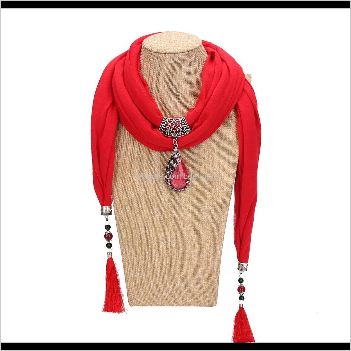 winter scarf jewelry statement necklace pendant scarf women bohemia neckerchief foulard femme accessories hijab stores cashmere scarf