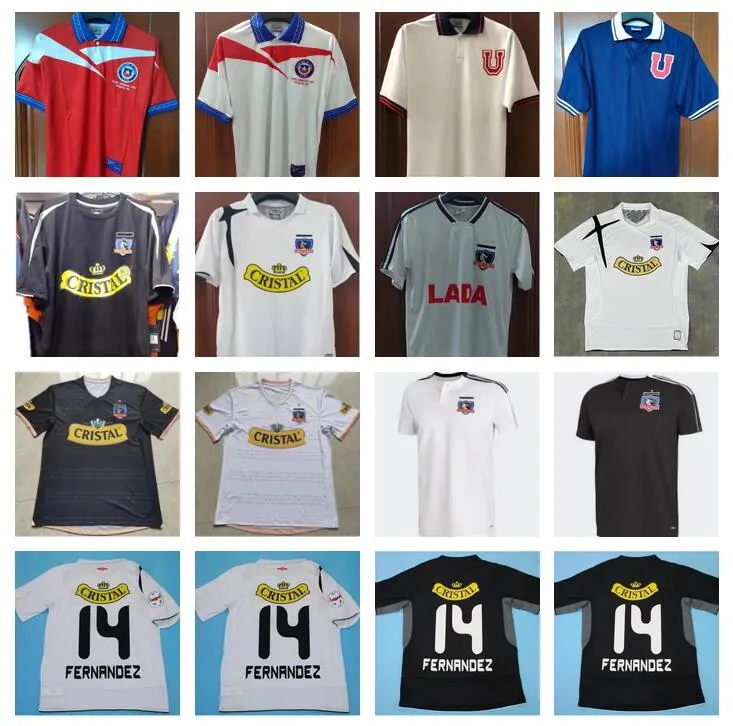 1998 rétro Chili maillots de football 1991 2006 2007 2011 2012 vintage colo colo fernrndez maillots de football classique Uniforme # 11 SALAS Zamorano Neira Rozental Acuna Sierra