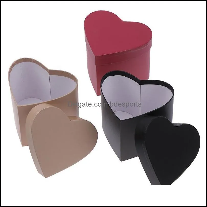 Florist Hat Boxes Heart Shaped Box Candy Boxes Gift Box Packaging for Gifts Christmas Flowers Gifts Living Vase1