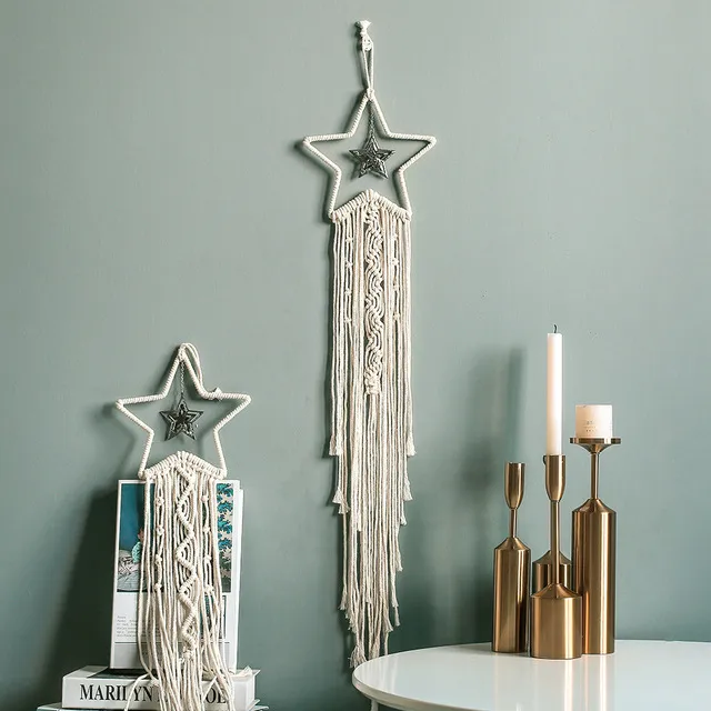 Star macrame wall hanging hotsell