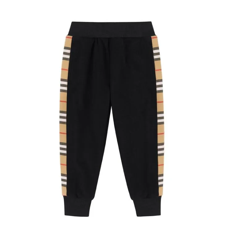 Fall And Winter Boys Striped Color-Blocking Pants Cotton Baby Boy Sweatpants Casual Trousers Children Leisure Trouser 2-8 Years