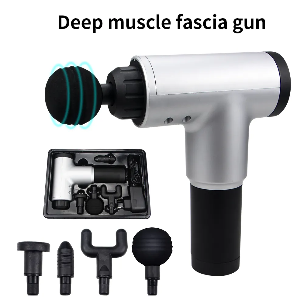 Multifunctionele Fascia Gun Body Muscle Therapie Sport Magic Massager Elektrische Booster Vibratie Percussie Diepe Tissue Pain Relief voor Slimming Shaping