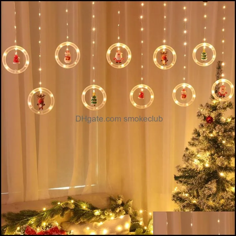 Christmas window decoration wishing ball LED lights flashing string light starry Xmas tree USB