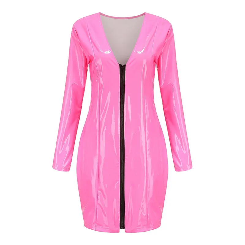 Women Party Dresses Sexy Deep V Neck Faux Leather... From Luote, $21.1 | DHgate.Com Women Party Dresses Sexy Deep V Neck Faux Leather... From Luote, $21.1 | DHgate.Com
