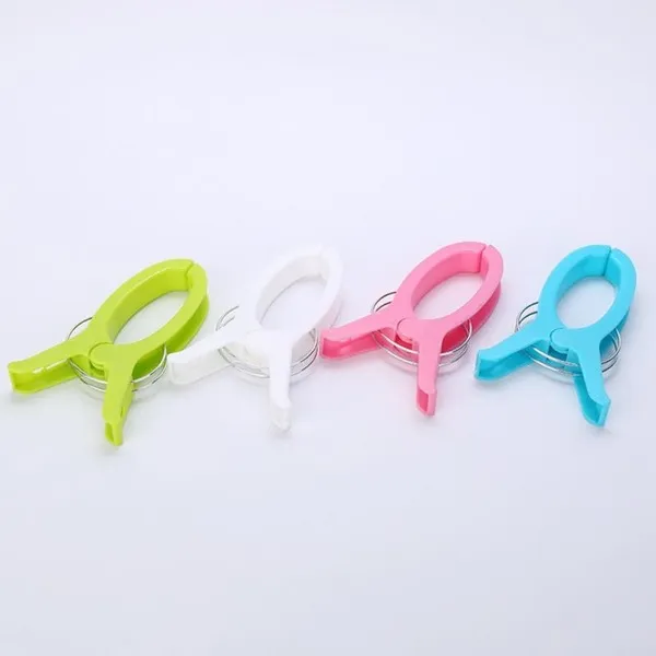 Clips de haute qualité 1 pièces grande couleur en plastique serviette de plage pinces Clips Clips coupe-vent vêtements suspendus pince couette support