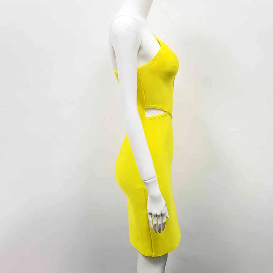 Alta-qualidade-sexy-um-ombro-amarelo-buraco-chave-rayon-bandage-vestido-2020-celebridade-designer-moda-vestido (2)