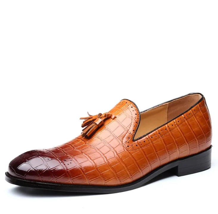 Chaussures habillées de luxe pour hommes chaussures de bureau de mode de mariage pour hommes de haute qualité en cuir confortable chaussures formelles d'affaires