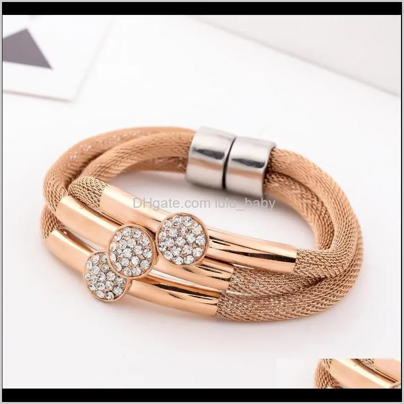 magnet bracelet magnetic mesh chain bracelet jewelry trendy jewellery1