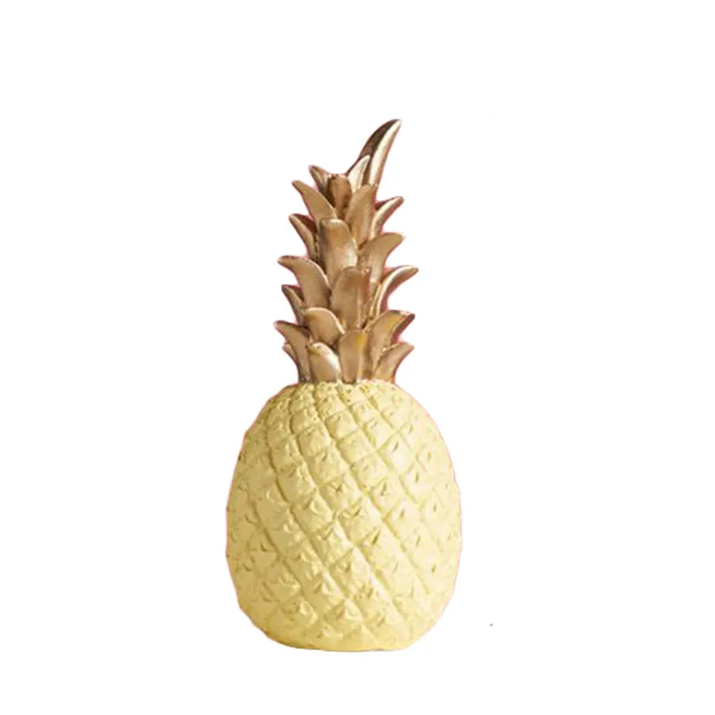 Figura Decorativa De Piña Dorada De Resina - Estilo Nórdico, 3 Tamaños (S/M/L), Para Hogar U Oficina