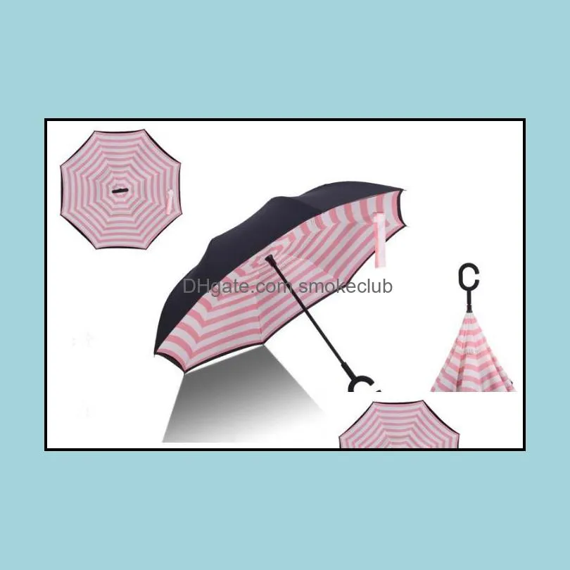 2017 New C Handle Inverted Umbrellas 46 colors Non Automatic Protection Sunny Umbrella Paraguas Rain Reverse Umbrella Special Design