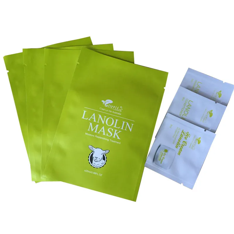 Custom Opening Top Pure Aluminum Foil Packing Bags Printed Colorful Sample Power Pouches with Tear Notch at Top