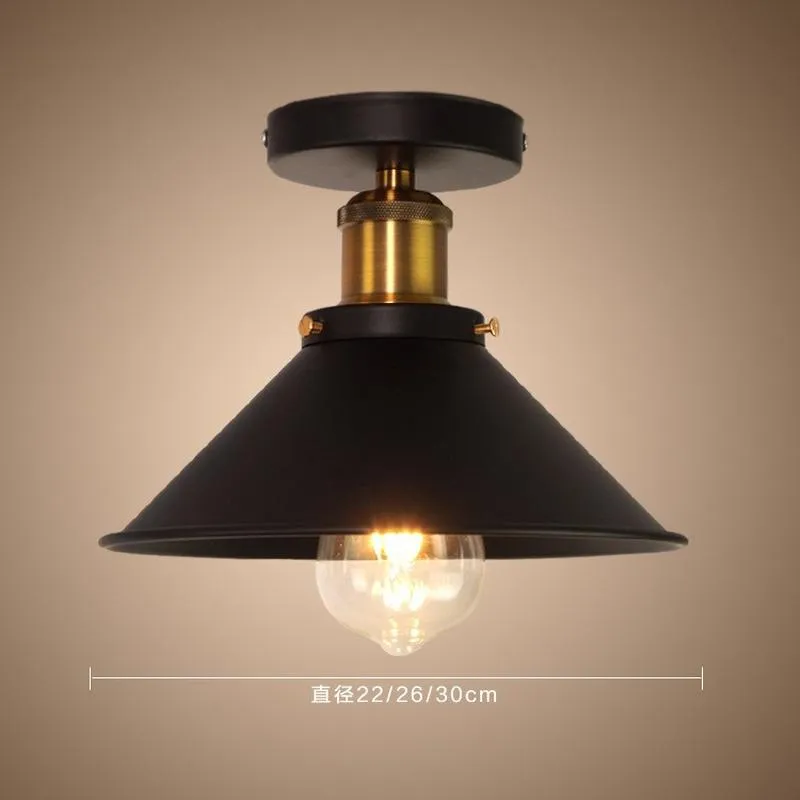 Taklampor Led Industrial Lamp Vintage Chandelier Retro Attic Interior Lighting American Country Restaurant Bedroom WJ926