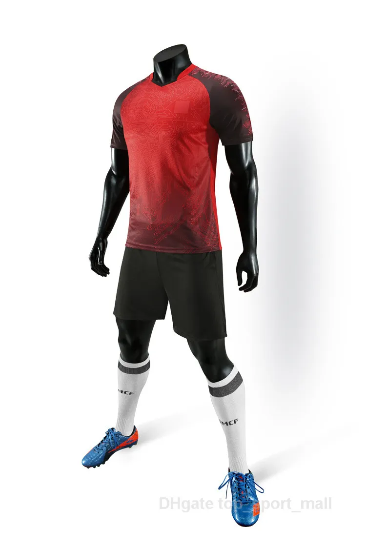 Maglia Calcio Kit Calcio Colore Blu Bianco Nero Rosso 258562415