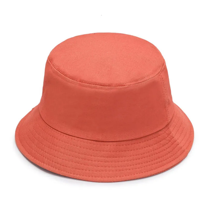 Cotton style solid color wear Bucket Hat Fisherman outdoor travel caps Sun Cap Hats for Women