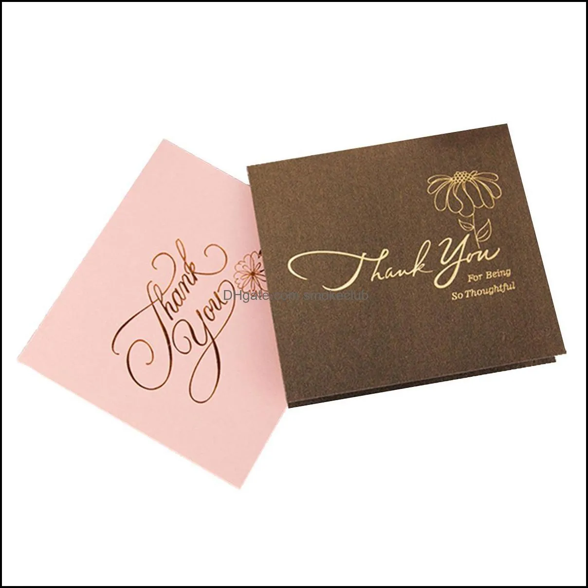 thank you cards greeting cards business card top grade color bronzing ,Thank You for your business partners, customers, guest, with