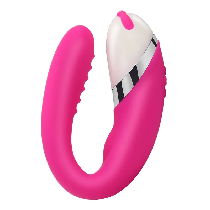 12 Speed ​​Dildo Vibrator Силиконовые C Тип Двойной мотор CliToris G Spot Вибраторы Секс-игрушки для женщин