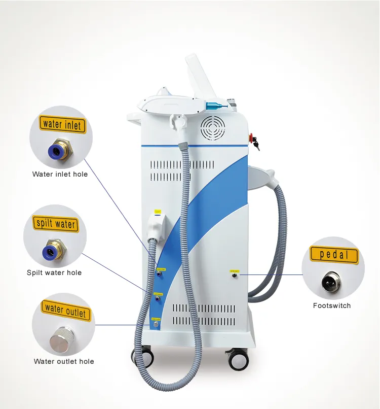 Hottest 4 in 1 rf OPT shr Laser permanent hair removal machines and equipments