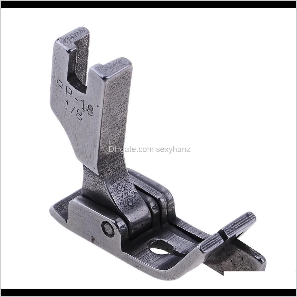 2x jointed presser foot for industrial sewing machine with right