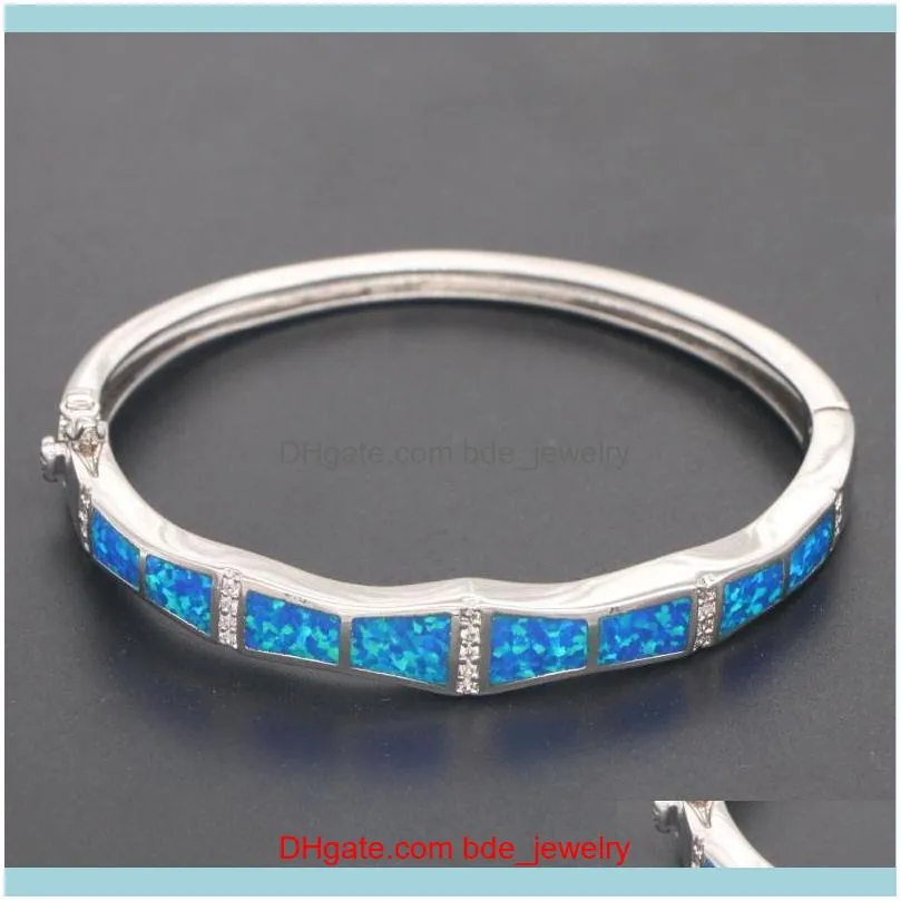 Braccialetti di gioielli Charm Gioielli JZB0216 Design Fire Opal Bangles Jewelry for Women Pulseiras Lovers Gift Pulseras Delivery Delivery 2021 MGJ6T 2021 MGJ6T