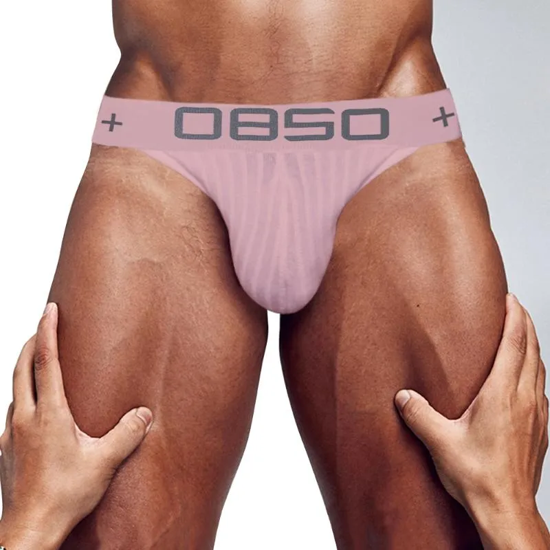 Underpants 0850 패션 섹시한 남자 브리핑 게이 속옷 면화 소프트 하이 포크 시시 란제리 남성 저품 저지 비키니 BS3517
