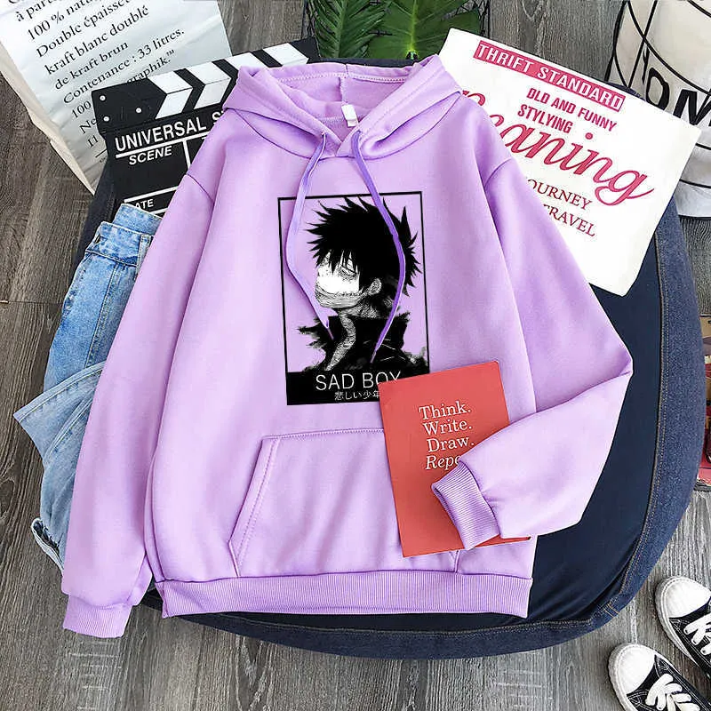 Sudadera Con Capucha De Anime, Jersey De Gran Tamaño, Sudadera