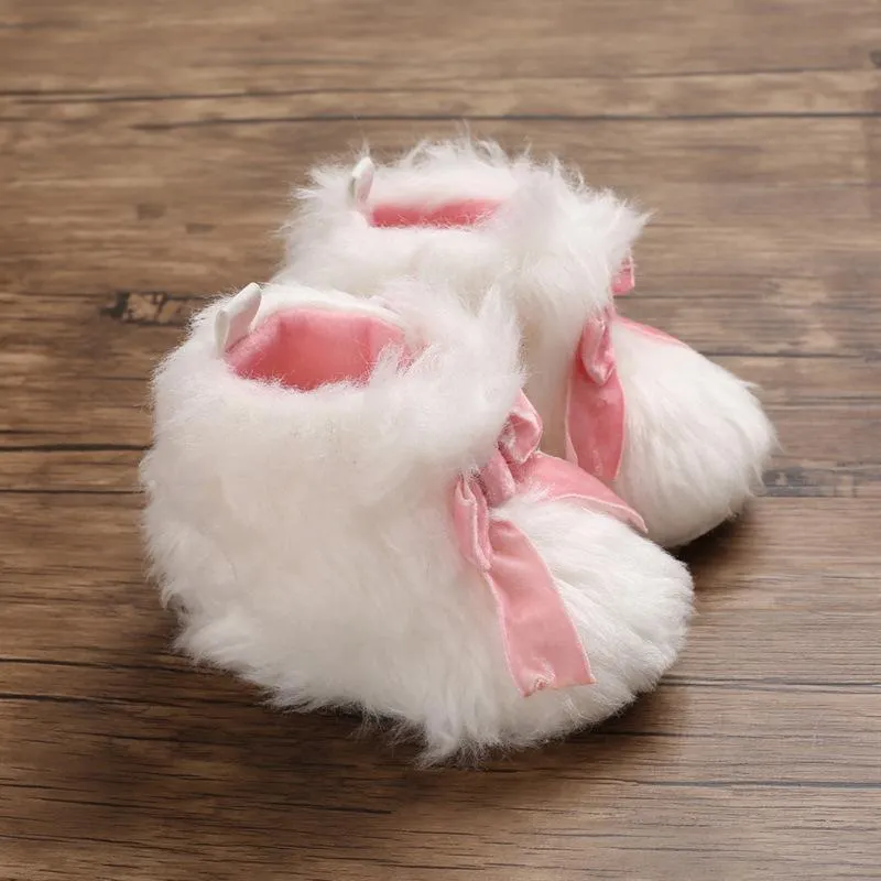 Eerste Walkers Baby Winter Snow Boots Soft Bottom Warm Shoes 0-1 jaar Oude Peuter Katoenen Fashion Infant Girls