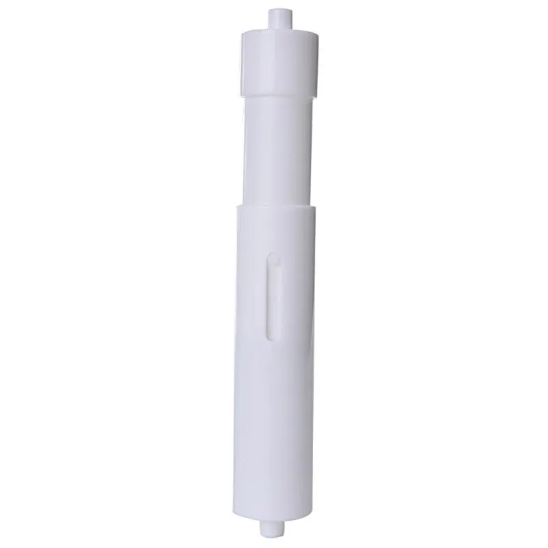 Toilet Paper Holders White Plastic Replacement Roll Holder Roller Insert Spindle Spring