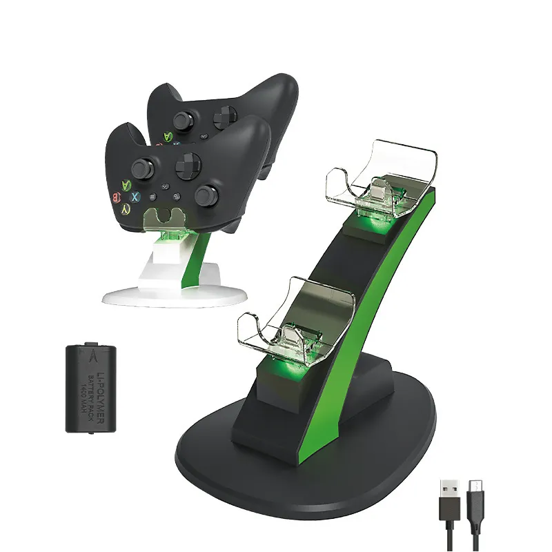3 in 1 oplaadstandaard voor Xbox Series X S Controller Charger Dock met batterij Batterij Cover Type-C Adapter Accessoires