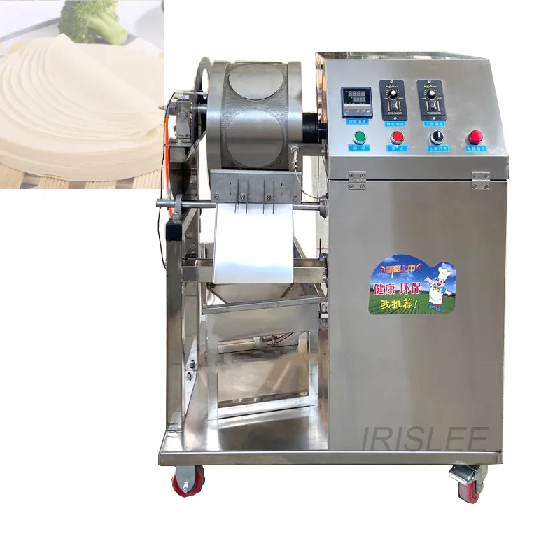 Automatic Spring Roll Skin Egg Crepe Wrapper Making Machine Roast Duck