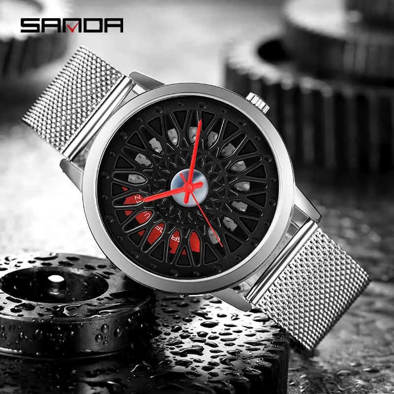 SANDA Top marque de luxe hommes montres résistant aux chocs étanche 30 m hommes Quartz montre-bracelet décontractée mâle horloge Relogio Masculino