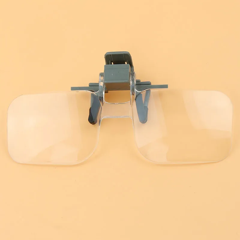 Clip op vergrootglas 2x lenzen vergrootglas vrouwen mannen velless presbyopie bril clips lens met verpakking voor oude man geschenk