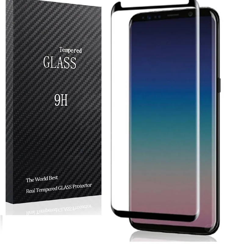 Proteggi schermo per telefono cellulare 9D in vetro temperato per Samsung Galaxy S8 S8Plus S9 S9Plus S10 S10PLUS NOTE8 NOTE9 NOTE10 NOTE10Pro S20 S20PLUS Pellicola per schermo