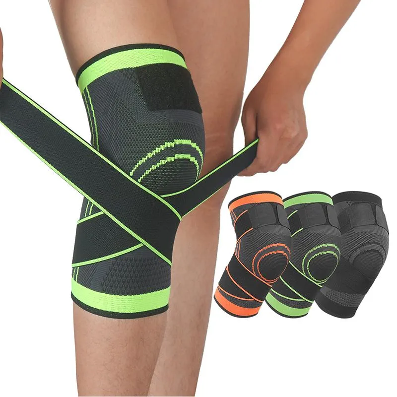 Support de genou avec bandage pressurisé protecteur arthrite physiothérapie basket-ball pour les coudières de jogging articulaires