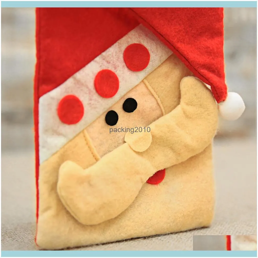 Christmas Decorations Gift Bag For Candy Santa Claus Snowman Stocking Xmas Tree Party Home Decor Bags L*51