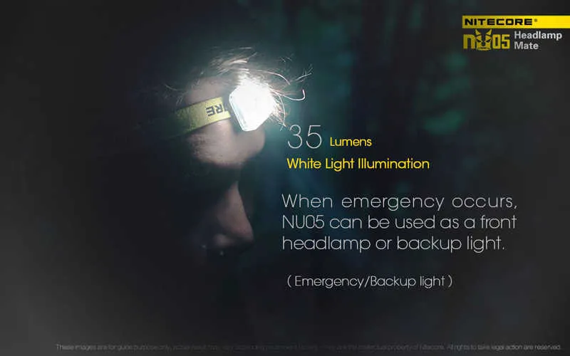 NITECORE NU05 USB Rechargeable Headlamp Mate (10)