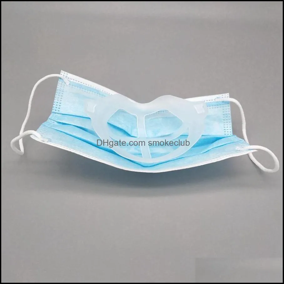 3D Face Mask Inner Support Frame Mask Bracket Breathing Comfortable Washable Reusable Clear Masks Tool Accessories LJJP734