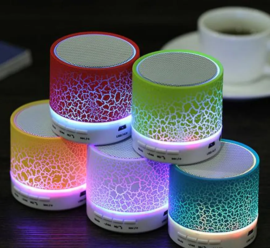 Mini Wireless Bluetooth Speakers Portable Stereo LED Speaker With ...