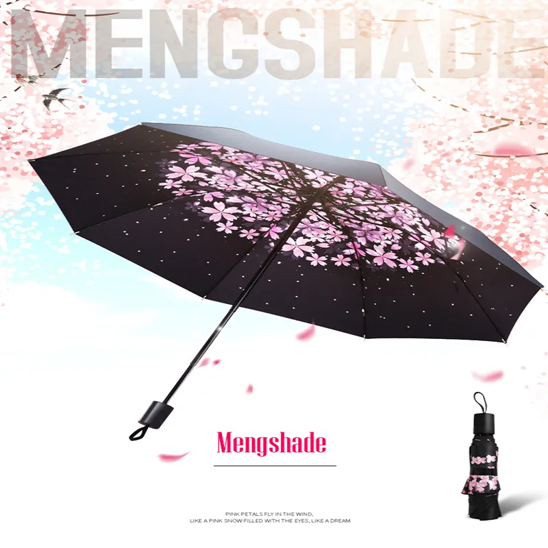 Regenschirm, kreative weibliche Sonne, mehrfarbig, individuelles Logo, dreifacher Schutz, faltbar, Werbung, Regen, Schatz, Sonnenschirm, 100 x 65 cm