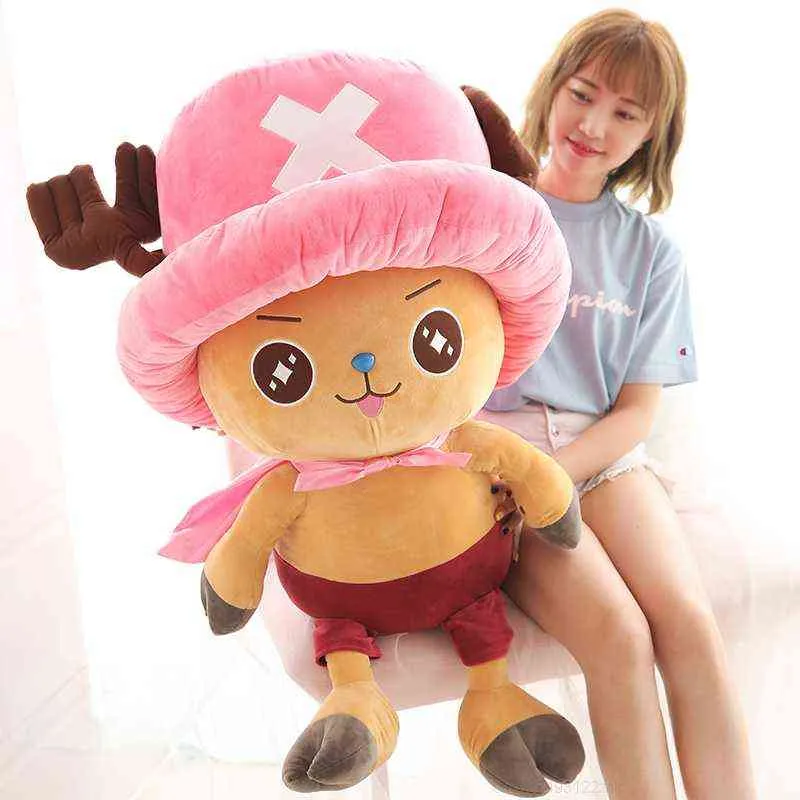 Large 20cm Anime One Piece Plush Toys Chopper Sabo Kawaii Stuffed