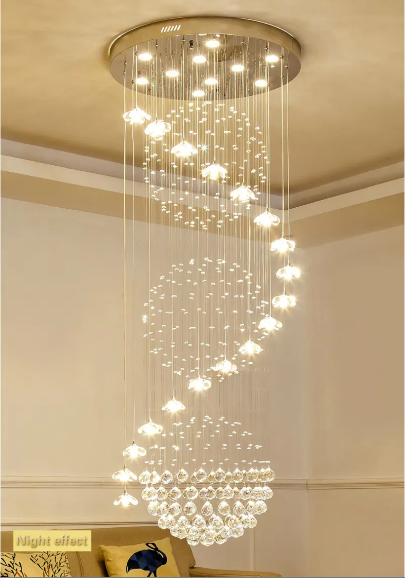 Iluminación De La Lámpara De Araña De Cristal Luces De Lámparas De ...