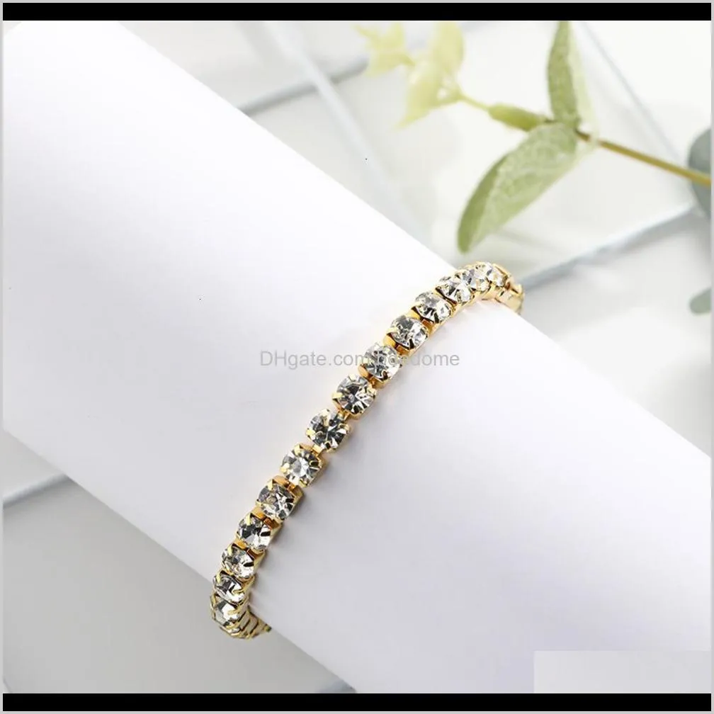gold sier black tricolor bracelet with diamond for ladiestama
