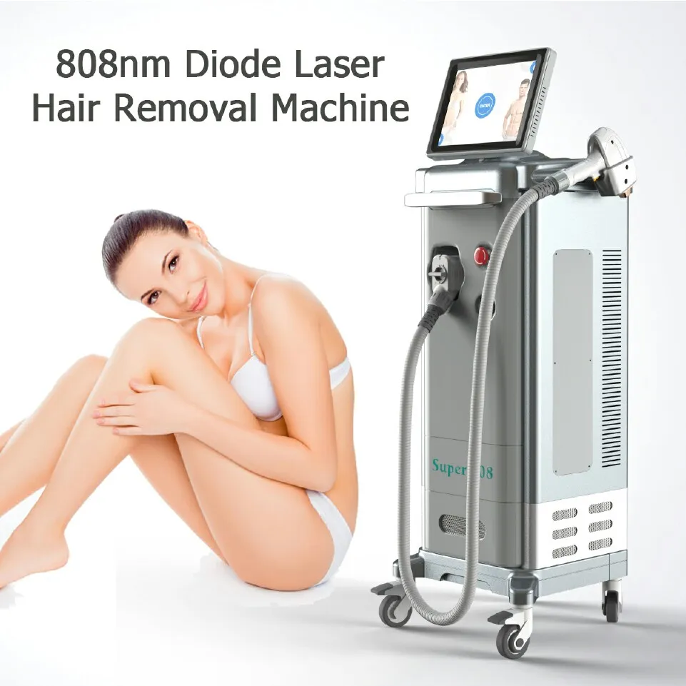 Machine d'épilation 808nm Diode Laser traitement du visage cheveux permanents professionnels enlever l'équipement soins de la peau 808 indolore
